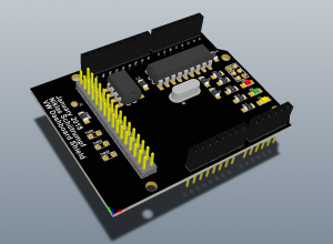 Arduino Volkswagen Dashboard Shield 3D View