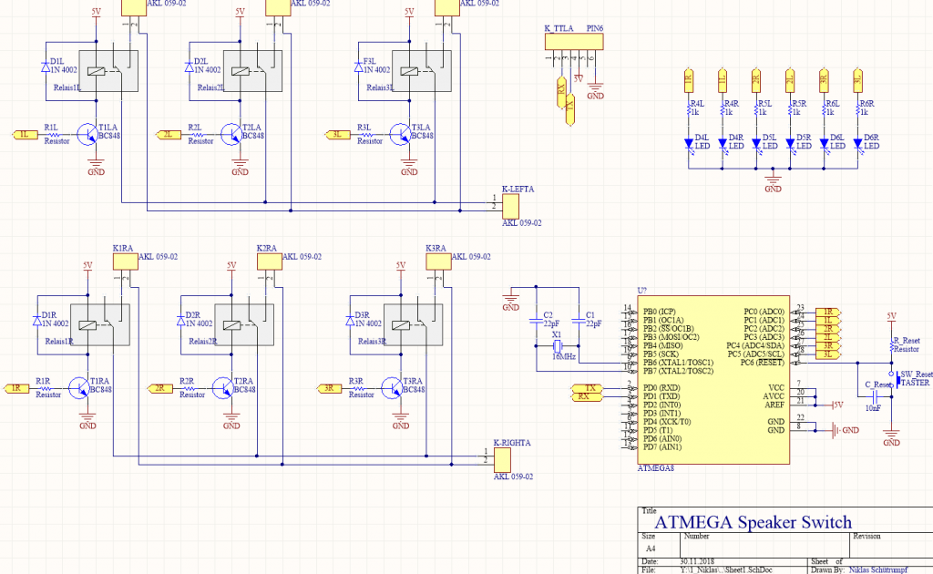 Speaker Switch Schematic