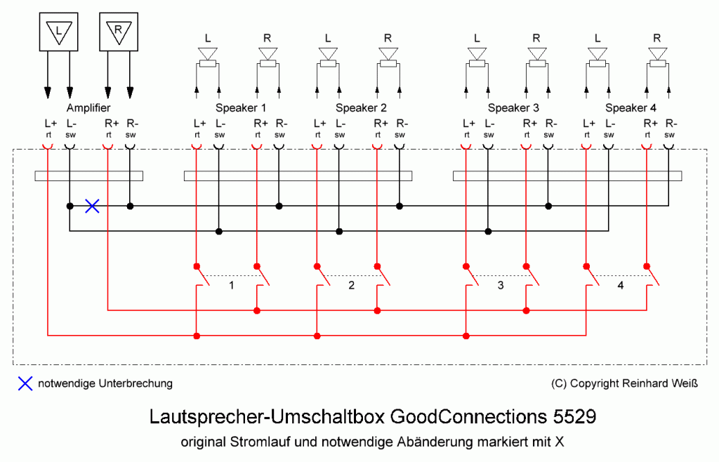 Abstract schematic Speaker Switch
